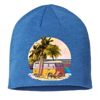 Retro Beach Hippie Van Sustainable Beanie