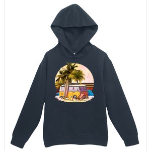 Retro Beach Hippie Van Urban Pullover Hoodie