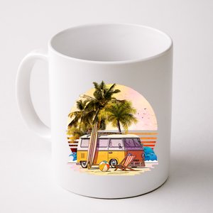 Retro Beach Hippie Van Coffee Mug