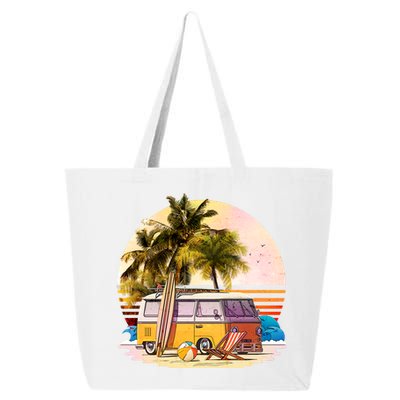 Retro Beach Hippie Van 25L Jumbo Tote