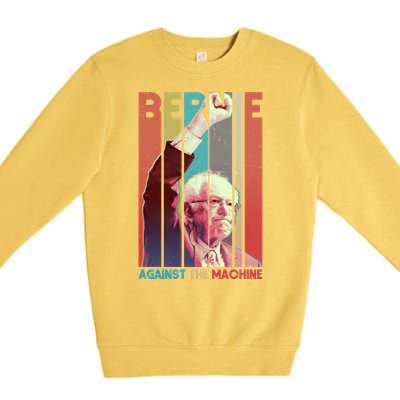 Retro Bernie Sanders Against The Machine Premium Crewneck Sweatshirt