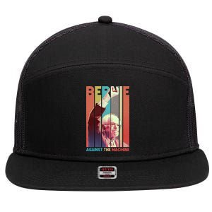 Retro Bernie Sanders Against The Machine 7 Panel Mesh Trucker Snapback Hat