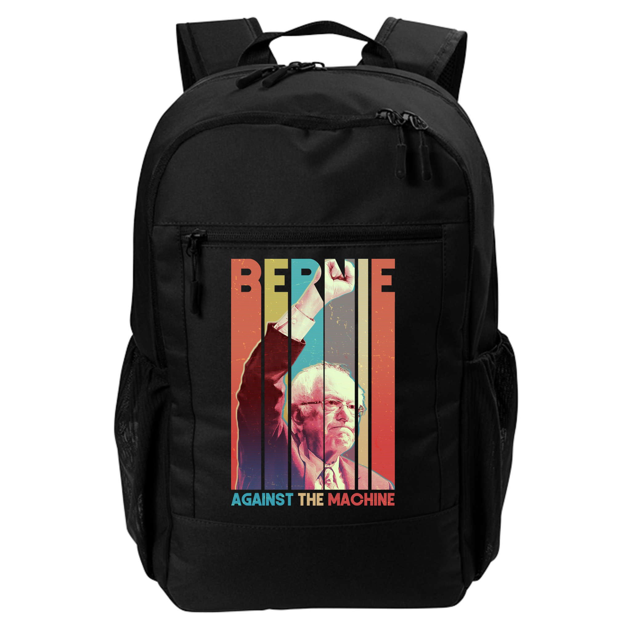 Retro Bernie Sanders Against The Machine Backpack