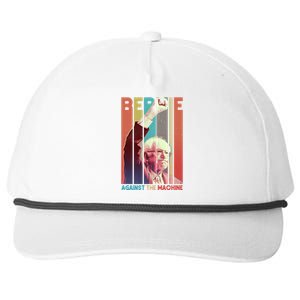 Retro Bernie Sanders Against The Machine Snapback Five-Panel Rope Hat