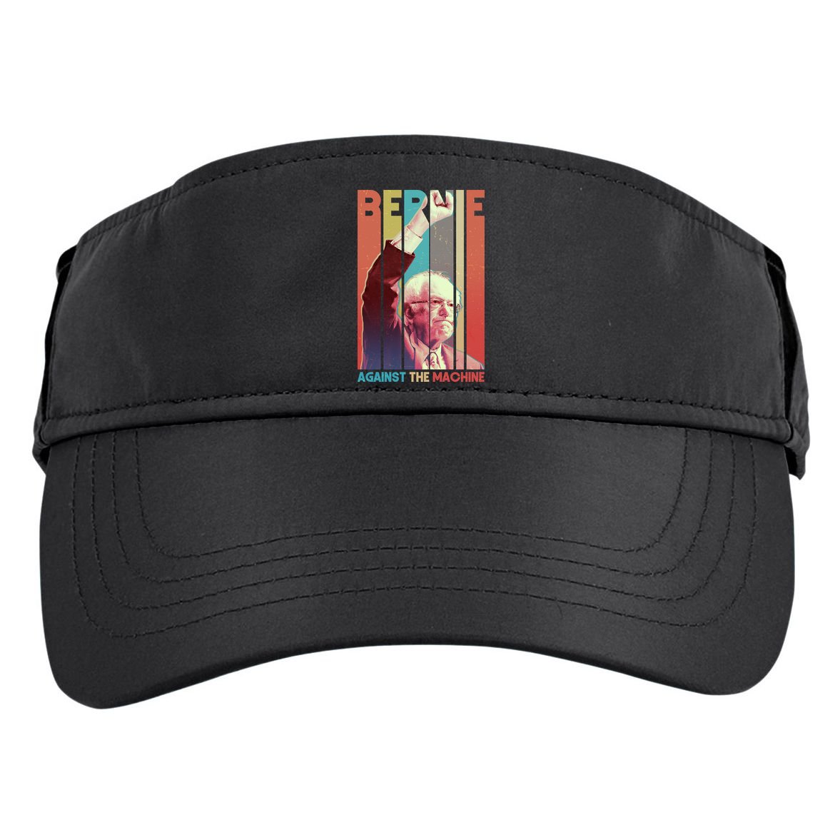 Retro Bernie Sanders Against The Machine Adult Drive Performance Visor