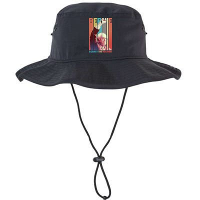 Retro Bernie Sanders Against The Machine Bucket Hat