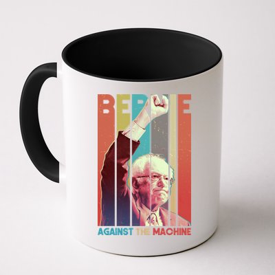 Retro Bernie Sanders Against The Machine Mug