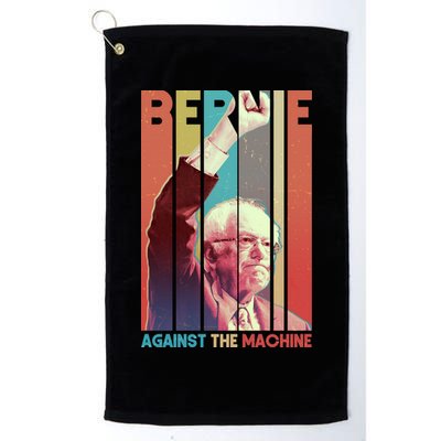 Retro Bernie Sanders Against The Machine Golf Towel