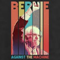 Retro Bernie Sanders Against The Machine Golf Towel