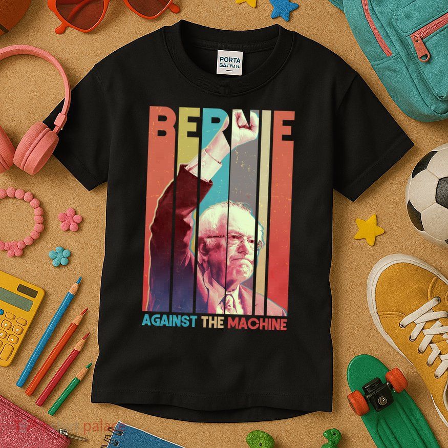 Retro Bernie Sanders Against The Machine Kids T-Shirt