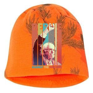 Retro Bernie Sanders Against The Machine Kati - Camo Knit Beanie