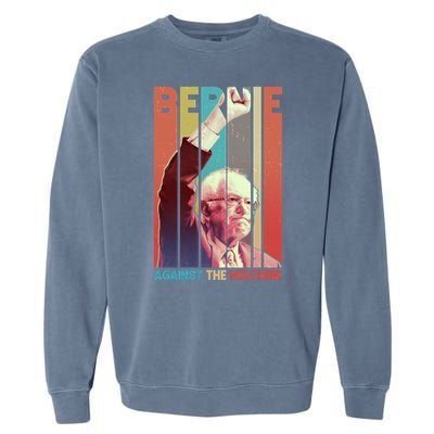 Retro Bernie Sanders Against The Machine Garment-Dyed Sweatshirt