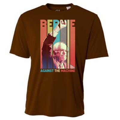 Retro Bernie Sanders Against The Machine Cooling Performance Crew T-Shirt