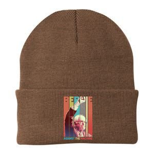 Retro Bernie Sanders Against The Machine Knit Cap Winter Beanie