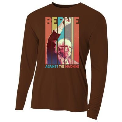 Retro Bernie Sanders Against The Machine Cooling Performance Long Sleeve Crew