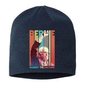 Retro Bernie Sanders Against The Machine Sustainable Beanie