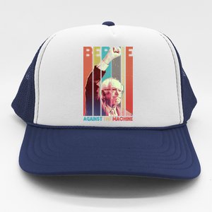 Retro Bernie Sanders Against The Machine Trucker Hat