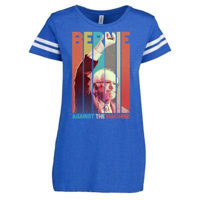 Retro Bernie Sanders Against The Machine Enza Ladies Jersey Football T-Shirt