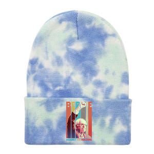 Retro Bernie Sanders Against The Machine Tie Dye 12in Knit Beanie