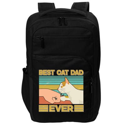 Retro Best Cat Dad Ever Impact Tech Backpack