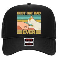 Retro Best Cat Dad Ever Hat