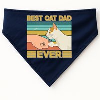 Retro Best Cat Dad Ever USA-Made Doggie Bandana