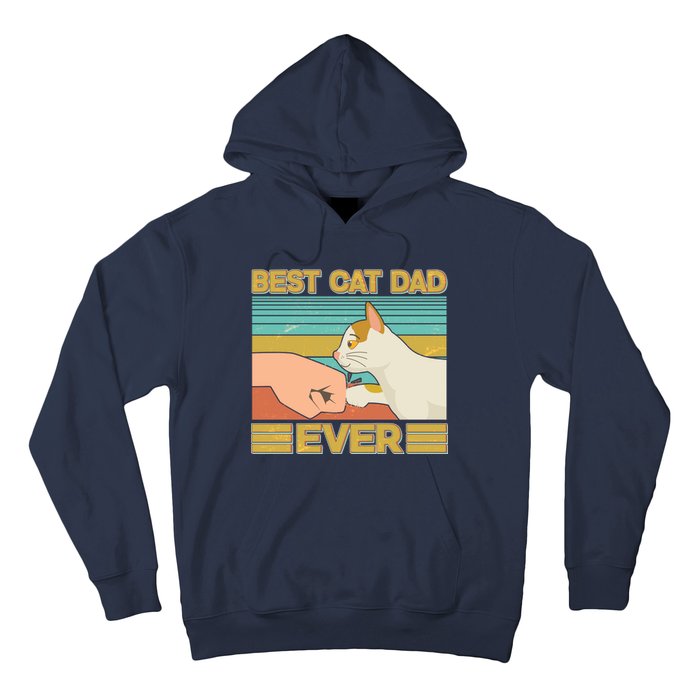 Retro Best Cat Dad Ever Hoodie