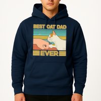 Retro Best Cat Dad Ever Hoodie