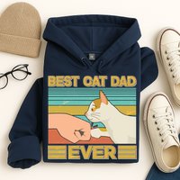 Retro Best Cat Dad Ever Hoodie