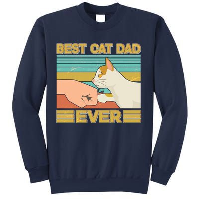 Retro Best Cat Dad Ever Sweatshirt