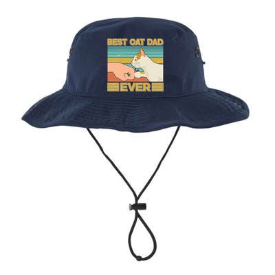 Retro Best Cat Dad Ever Bucket Hat