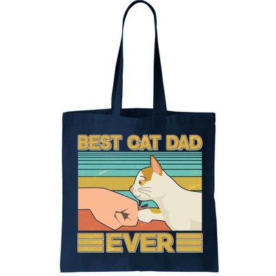 Retro Best Cat Dad Ever Bag