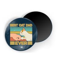 Retro Best Cat Dad Ever Magnet