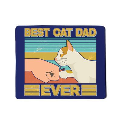 Retro Best Cat Dad Ever Mousepad