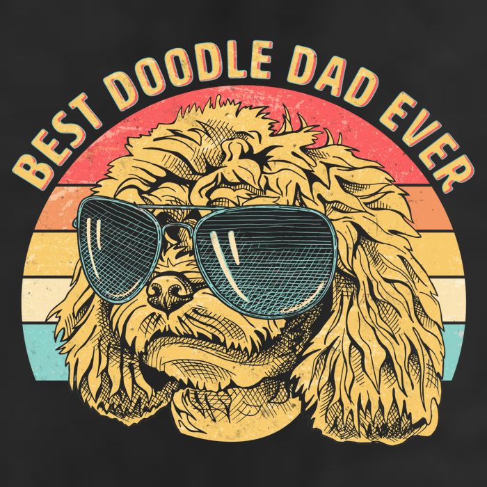 Retro Best Doodle Dad Ever Cool Comfort Performance Bucket Hat