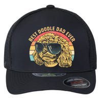 Retro Best Doodle Dad Ever Flexfit Unipanel Trucker Cap