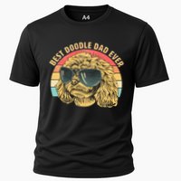 Retro Best Doodle Dad Ever Cooling Performance Crew T-Shirt