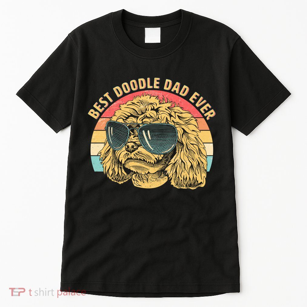 Retro Best Doodle Dad Ever Tall T-Shirt