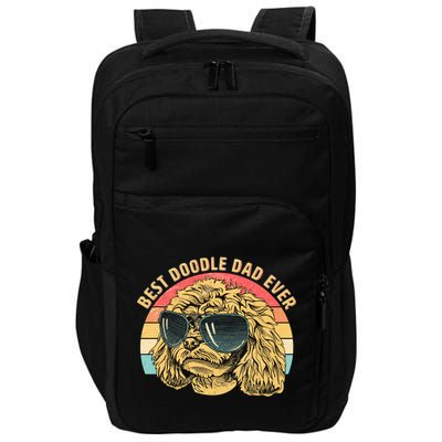 Retro Best Doodle Dad Ever Impact Tech Backpack