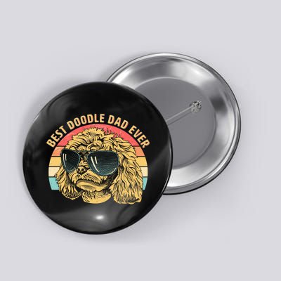 Retro Best Doodle Dad Ever Button