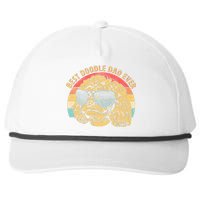 Retro Best Doodle Dad Ever Snapback Five-Panel Rope Hat