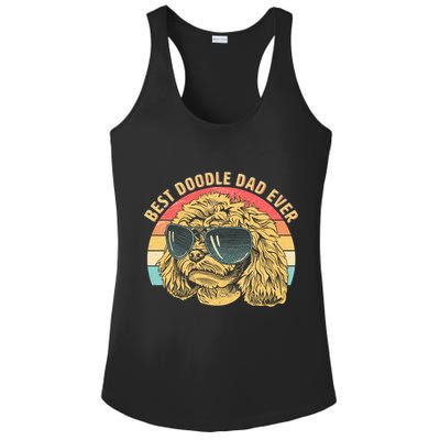Retro Best Doodle Dad Ever Ladies PosiCharge Competitor Racerback Tank