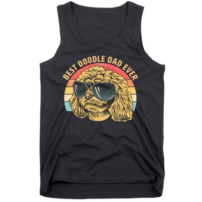 Retro Best Doodle Dad Ever Tank Top