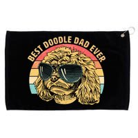 Retro Best Doodle Dad Ever Grommeted Golf Towel