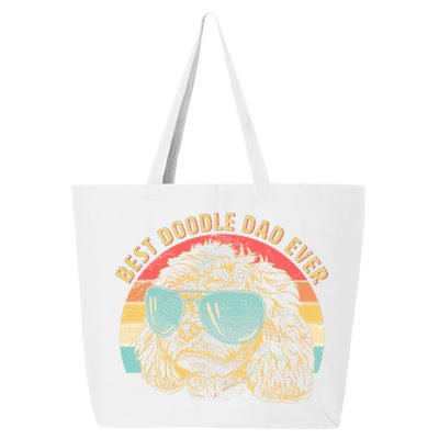 Retro Best Doodle Dad Ever 25L Jumbo Tote