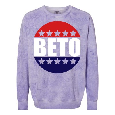 Retro Beto For Texas Senate Election Colorblast Crewneck Sweatshirt