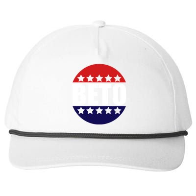 Retro Beto For Texas Senate Election Snapback Five-Panel Rope Hat