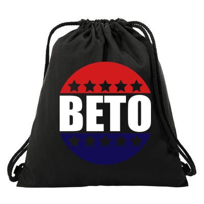 Retro Beto For Texas Senate Election Drawstring Bag