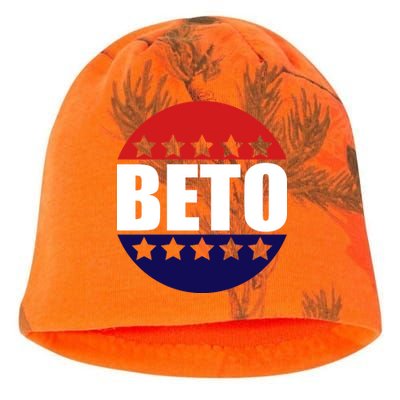 Retro Beto For Texas Senate Election Kati - Camo Knit Beanie