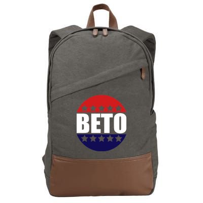 Retro Beto For Texas Senate Election Cotton Canvas Backpack